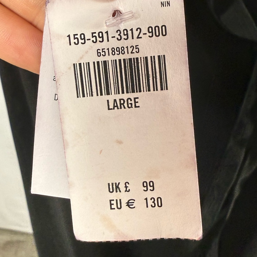 NWT Abercrombie & Fitch‎ Criss Cross Back Midi Dress in Black Size Large - Picture 7 of 11